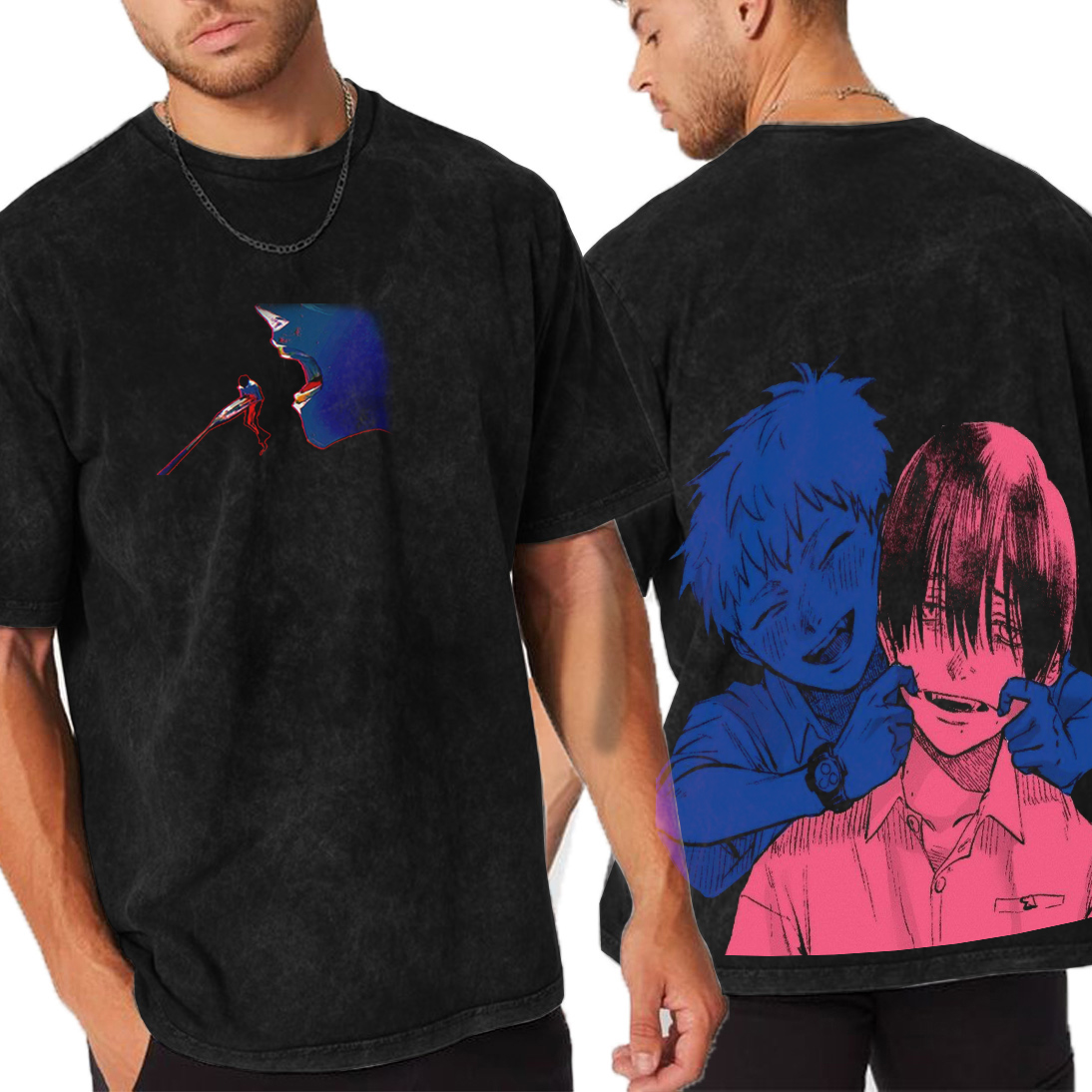 thesummerhikarudied:Hikaru and Yoshiki Official Art Double Retro Washed T-Shirt