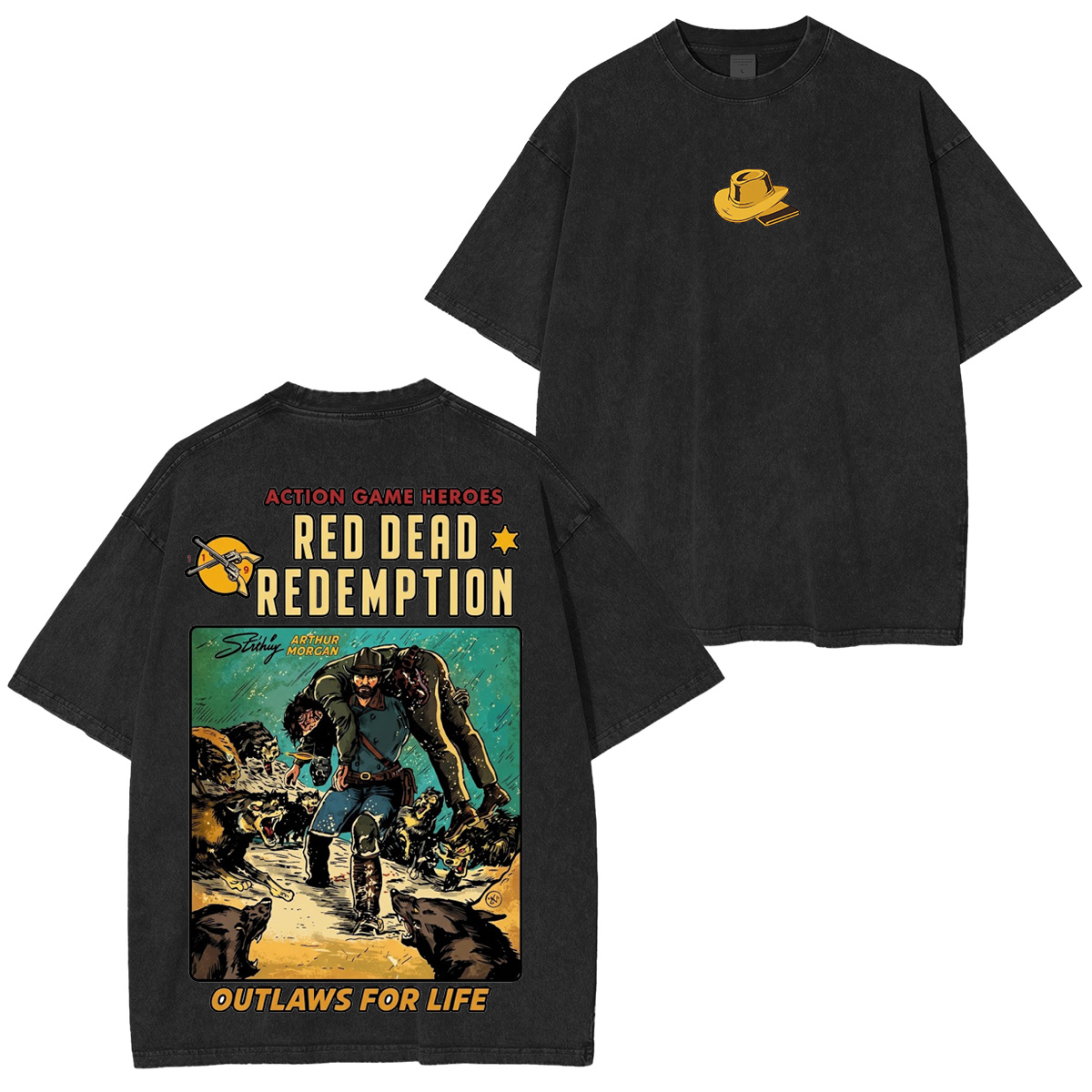 Arthur Morgan x Red Dead Redemption Vintage washed T-shirt/Crewneck/Hoodie