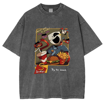 [Copy]Hinata Hyuga - Anime Double Printed Vintage Unisex Washed T-Shirt