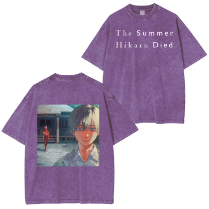 thesummerhikarudied:Hikaru and Yoshiki Official Art Double Retro Washed T-Shirt