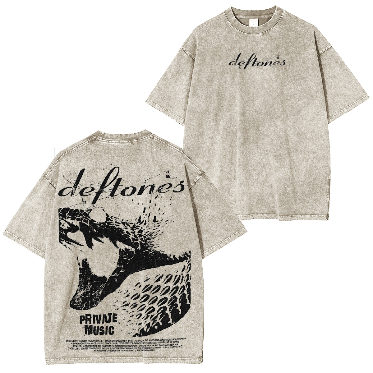 Heavy cotton, heavy riffs �C rock your fit with Deftones. Unisex Washed T-Shirt