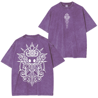 Hollow Knight Knight of silence Vintage Unisex Washed T-Shirt