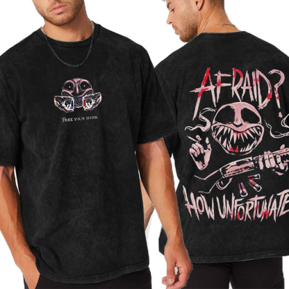 Buckshot Roulette Horror Game Washed Unisex T-Shirt