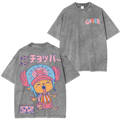 One Piece Tony Tony Chopper Unisex  Washed T-Shirt