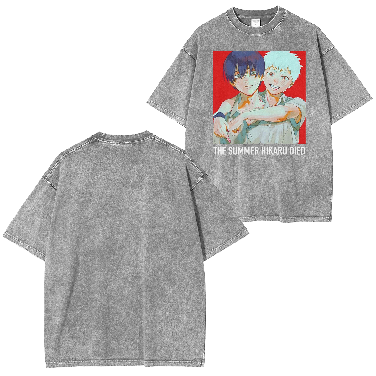 thesummerhikarudied:Hikaru and Yoshiki Official Art Double Retro Washed T-Shirt