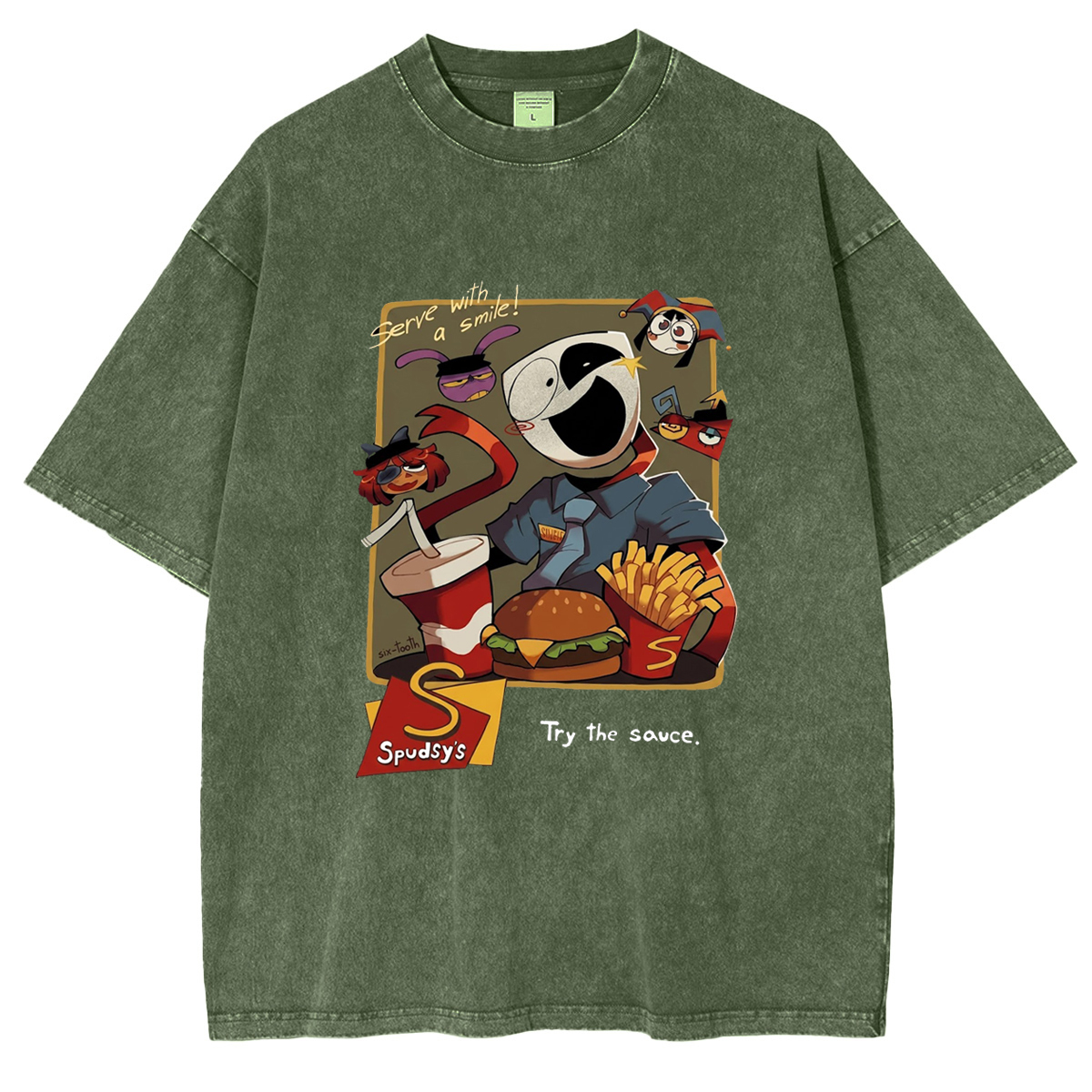 [Copy]Hinata Hyuga - Anime Double Printed Vintage Unisex Washed T-Shirt