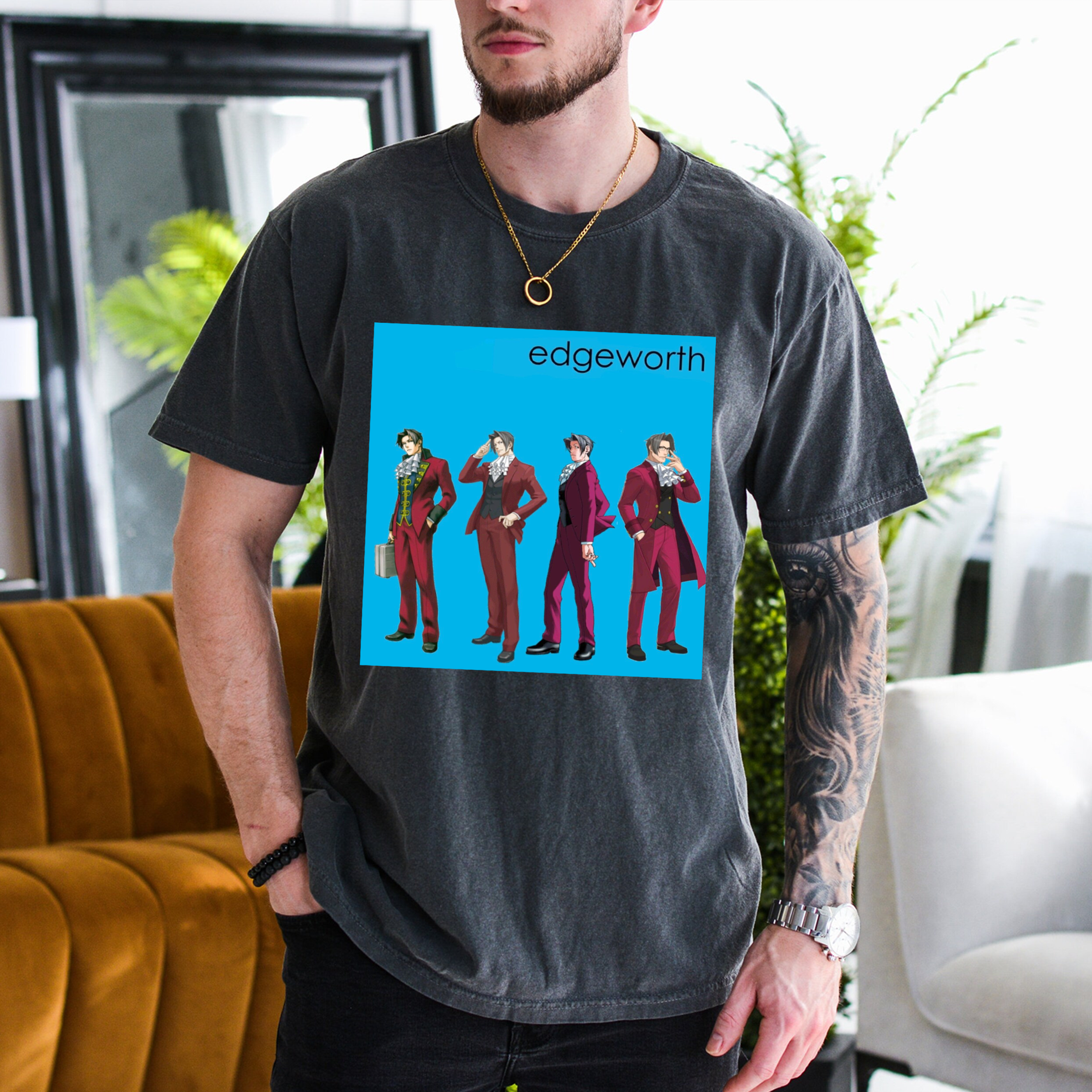 Miles Edgeworth Weezer meme Unisex T-shirt/Crewneck/Hoodie