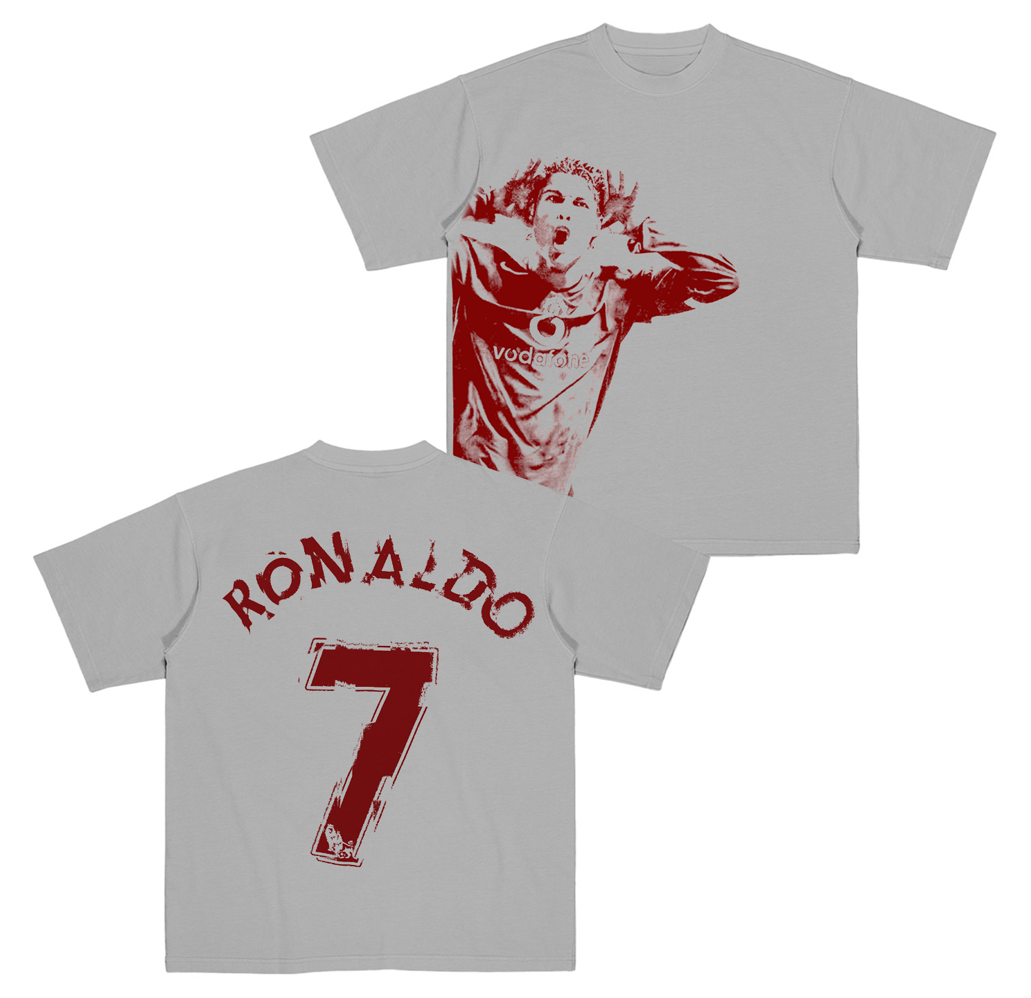 CR7 HALFTONE  Graphic Oversize Unisex Shirts/Crewneck/Hoodie