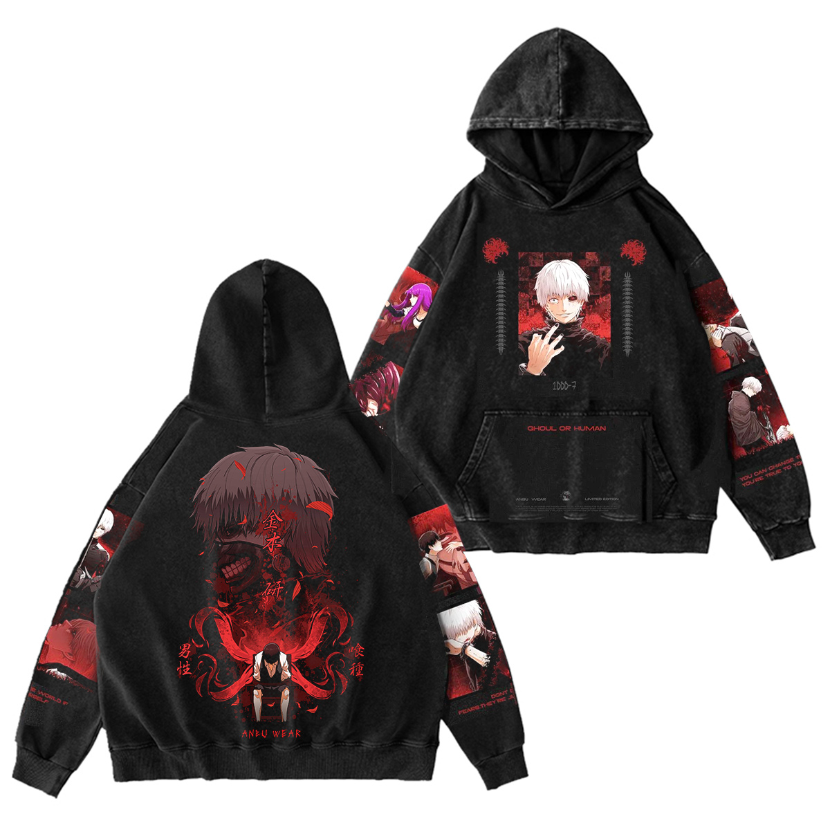 KANEKI V2 Oversized Washed T-shirt/Crewneck/Hoodie
