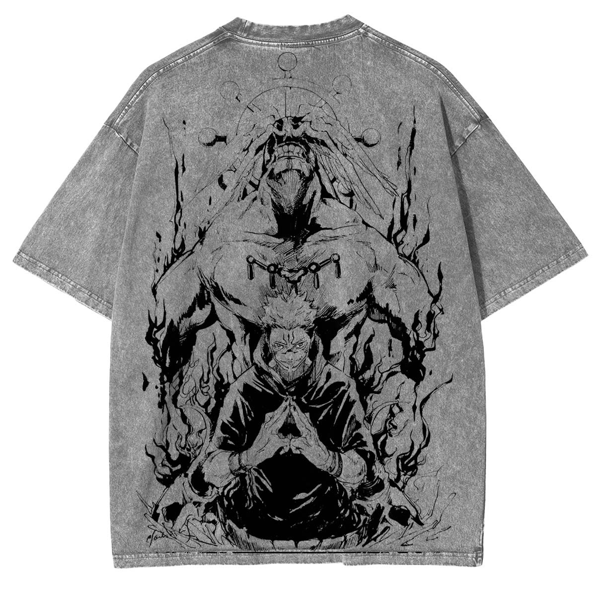 Sukuna & Mahoraga Vintage Washed Unisex T-Shirt