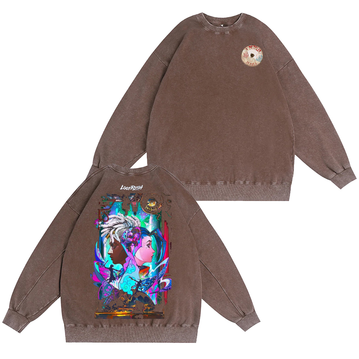 Jinx and Ekko Arcane Oversized T-shirt/Crewneck/Hoodie