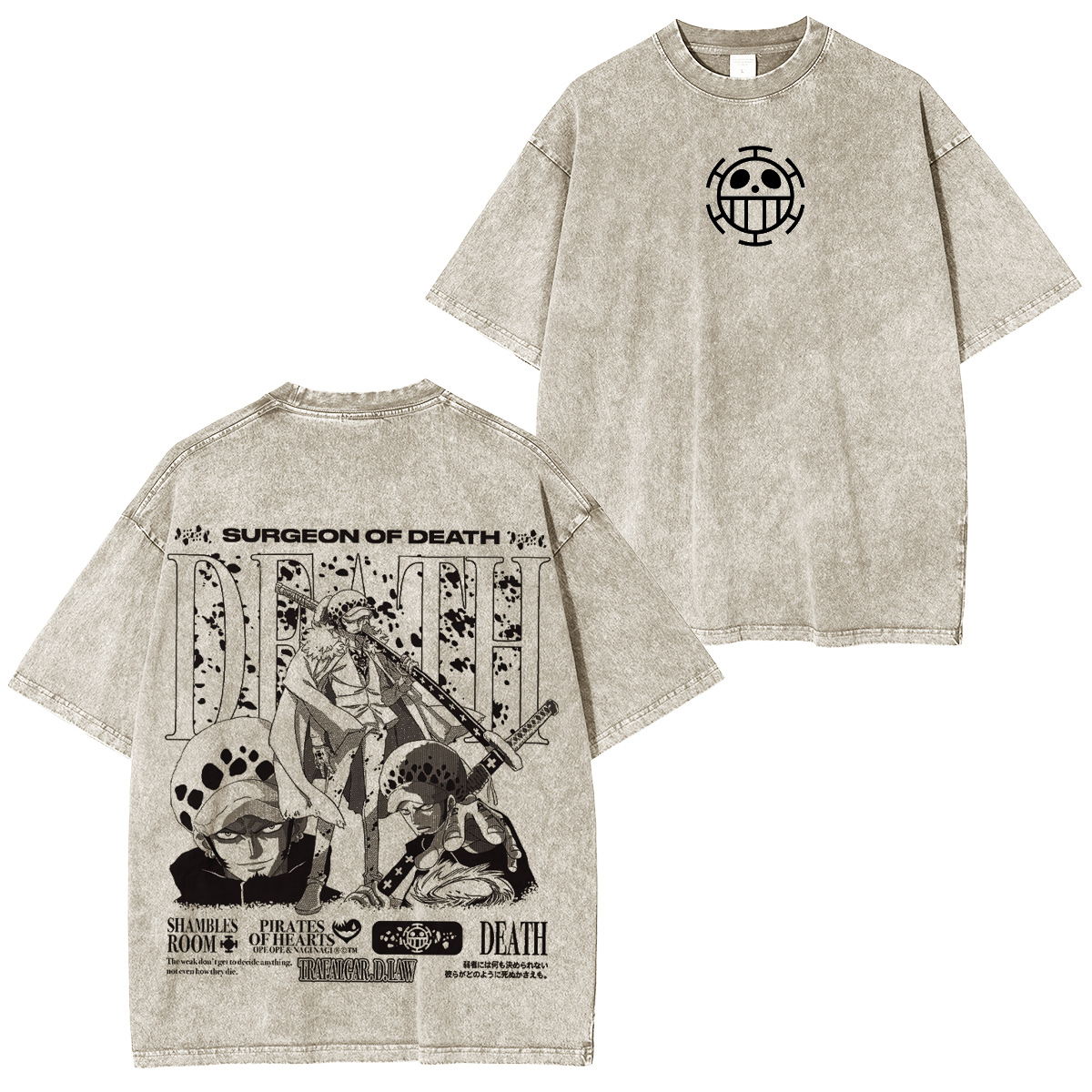 Heart Pirates One Piece Oversized T-shirt/Crewneck/Hoodie