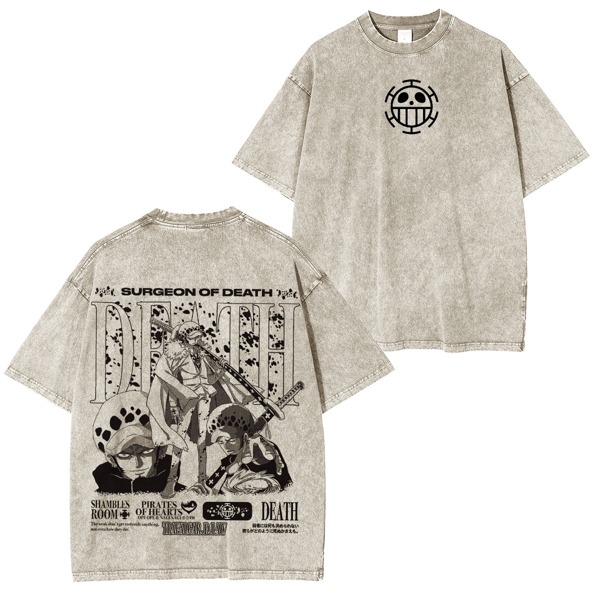 Heart Pirates One Piece Oversized T-shirt/Crewneck/Hoodie