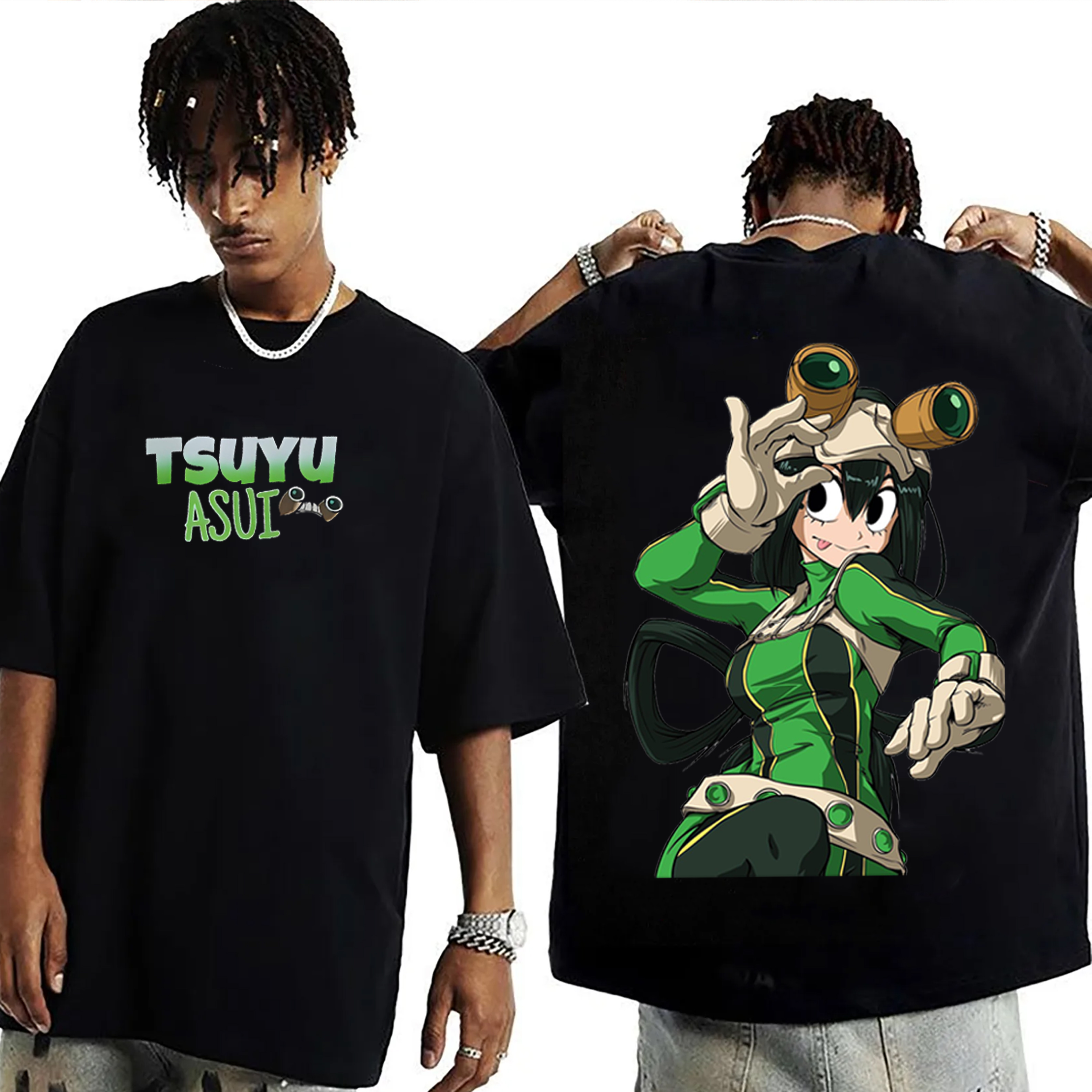 Tsuyu Asui from My Hero Academia Oversized Washed T-shirt/Crewneck/Hoodie