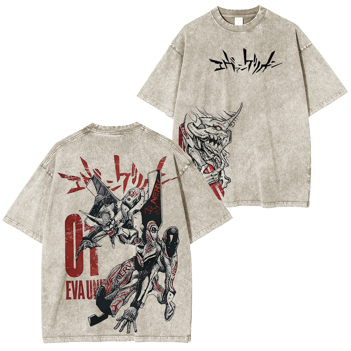 Neon Genesis Evangelion Anime Washed T-shirt/Crewneck/Hoodie