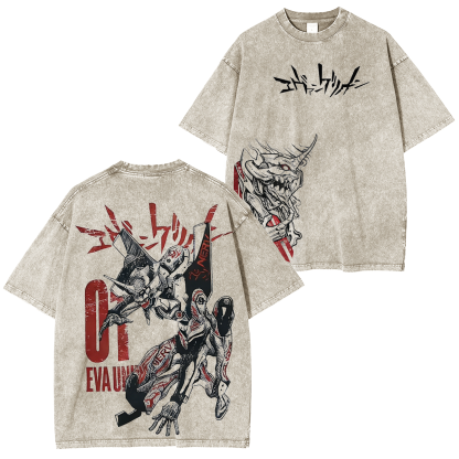 Neon Genesis Evangelion Anime Washed T-shirt/Crewneck/Hoodie