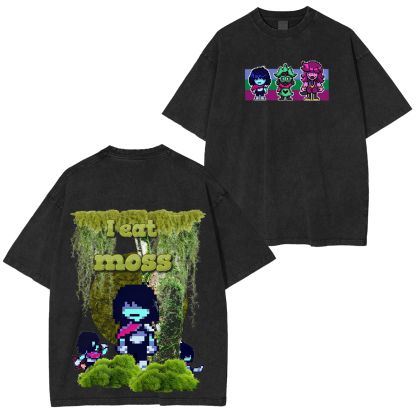I eat moss Kris Deltarune Men Oversized T-shirt/Crewneck/Hoodie