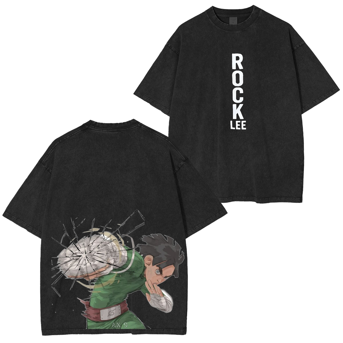 Rock Lee Vintage Washed Anime Oversized T-shirt/Crewneck/Hoodie