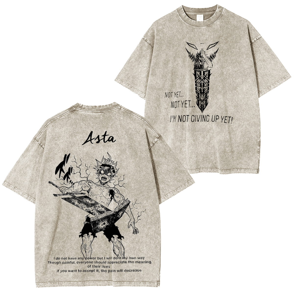 Black Clover Washed T-shirt/Crewneck/Hoodie