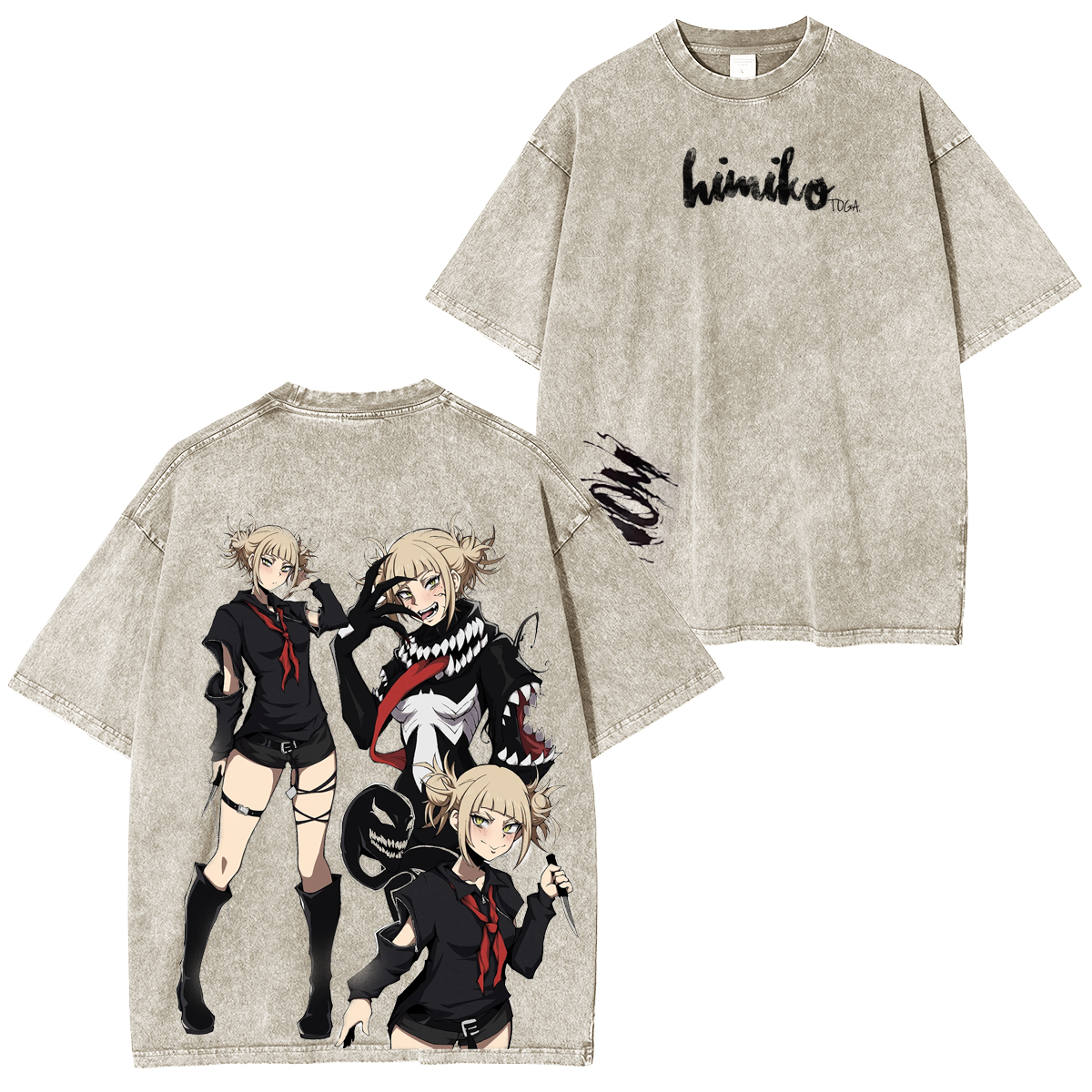 Anime My Hero Academia Himiko Toga Youth Unisex Washed T-shirt/Crewneck/Hoodie