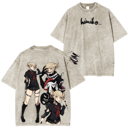 Anime My Hero Academia Himiko Toga Youth Unisex Washed T-shirt/Crewneck/Hoodie