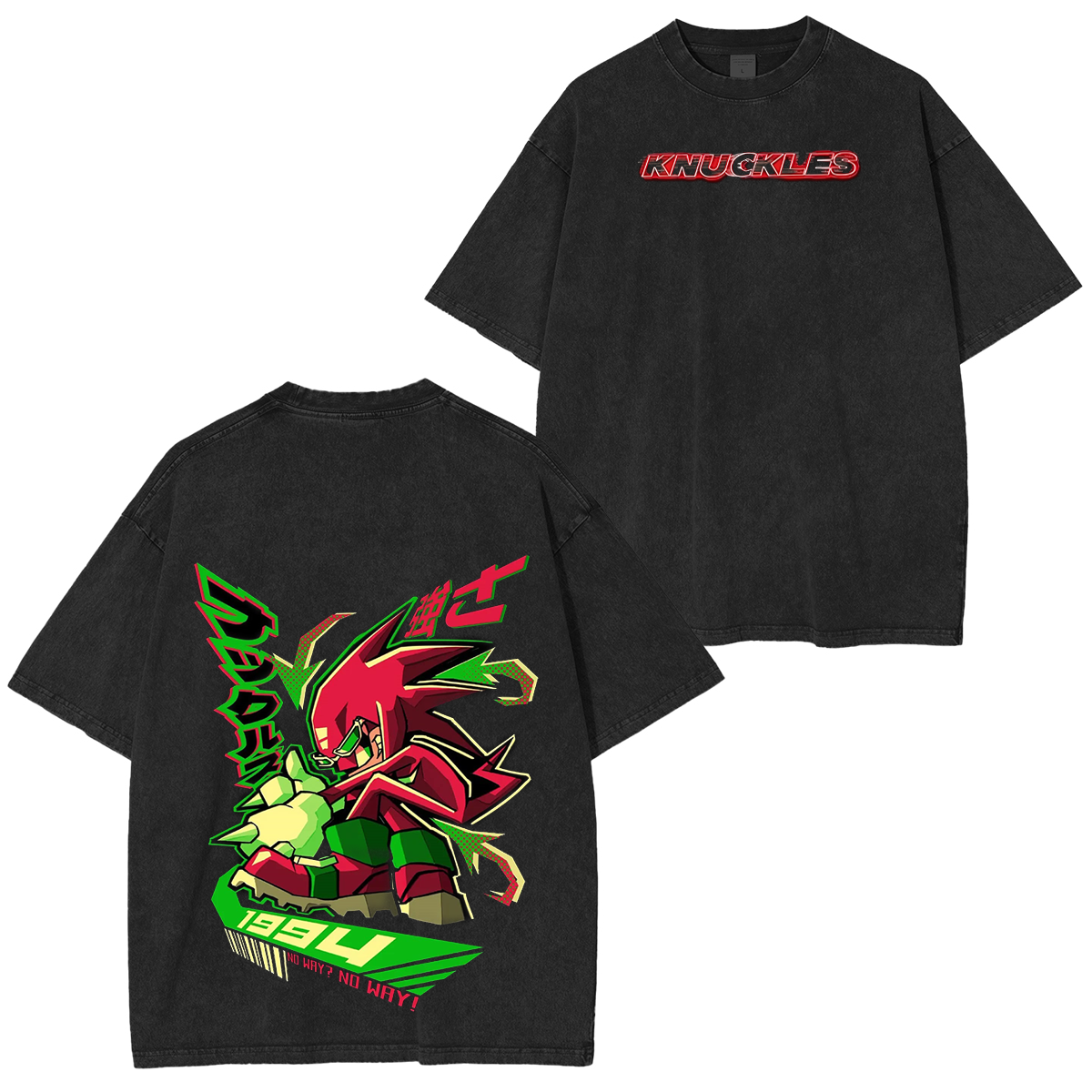 Knuckles the Echidna Variants  Oversized T-shirt/Crewneck/Hoodie