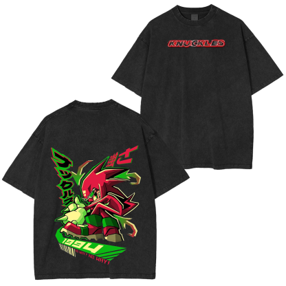 Knuckles the Echidna Variants  Oversized T-shirt/Crewneck/Hoodie