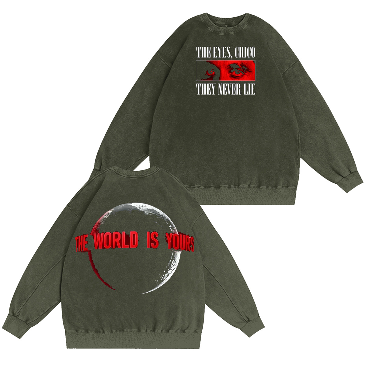 Scarface Washed T-shirt/Crewneck/Hoodie