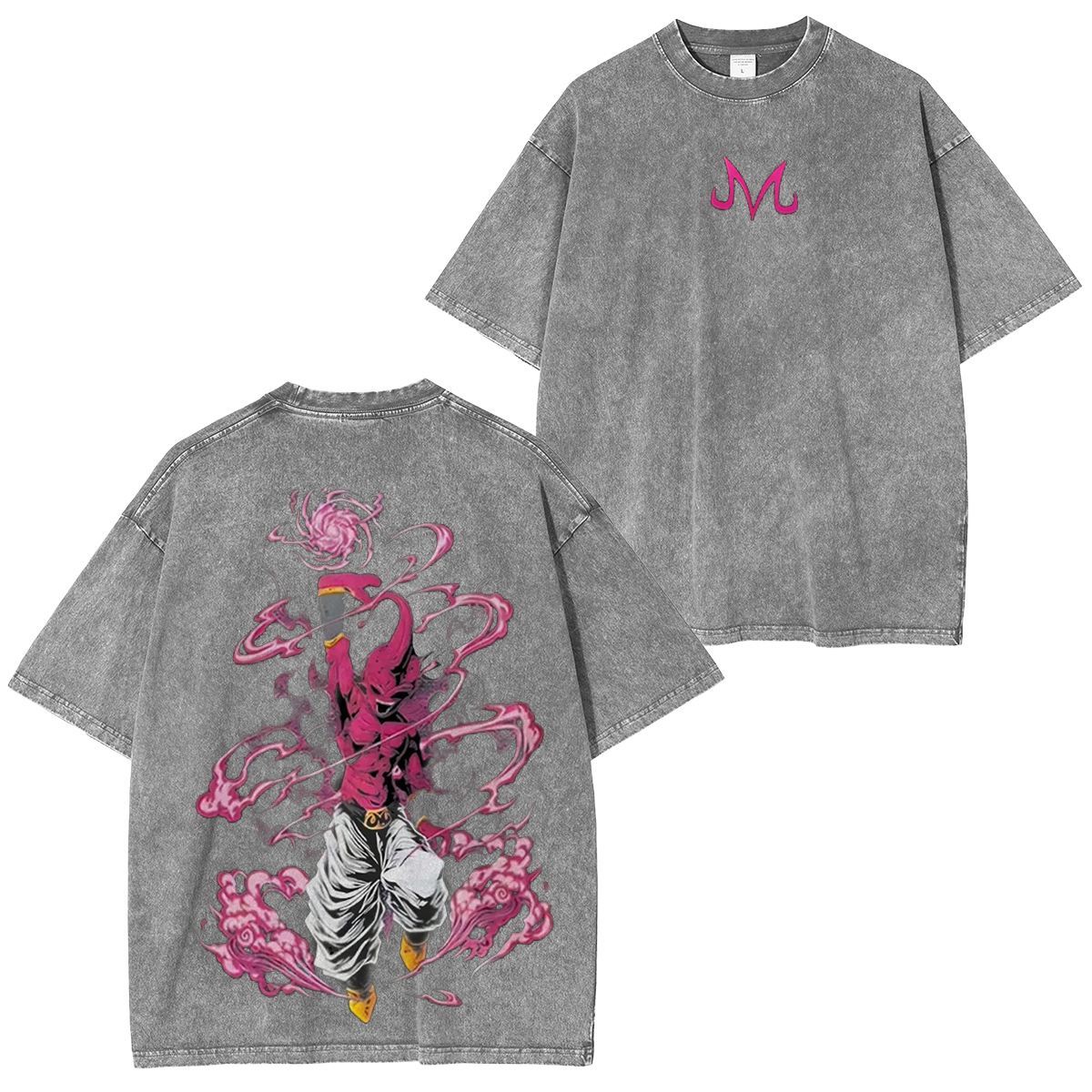 Dragon Ball Majin Buu Print Anime Washed T-shirt/Crewneck/Hoodie