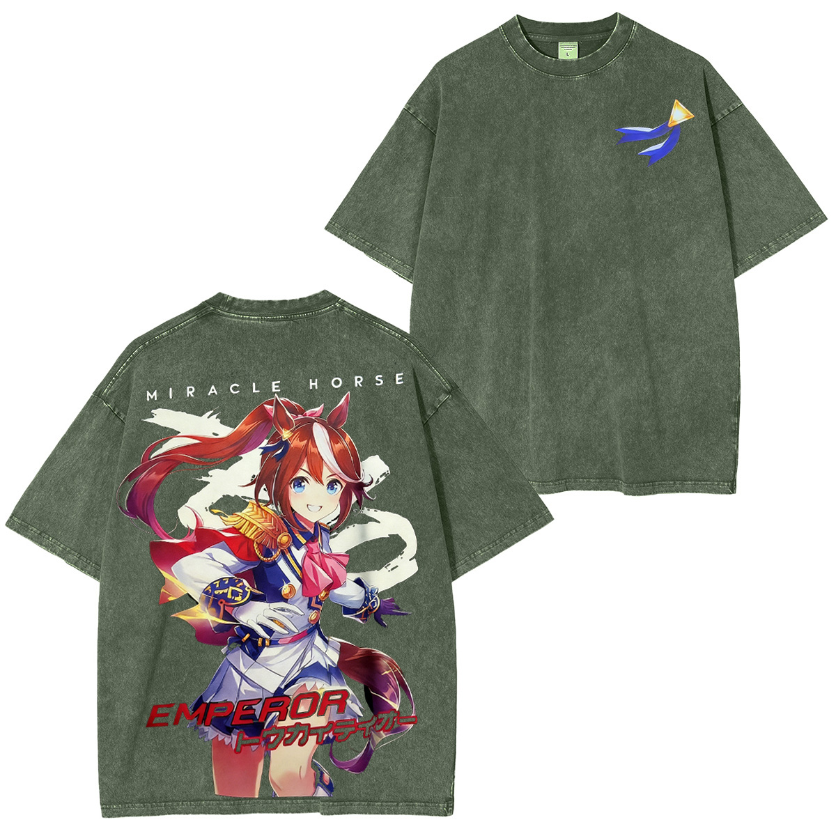Tokai Teio Uma Musume Pretty Derby Washed T-shirt/Crewneck/Hoodie