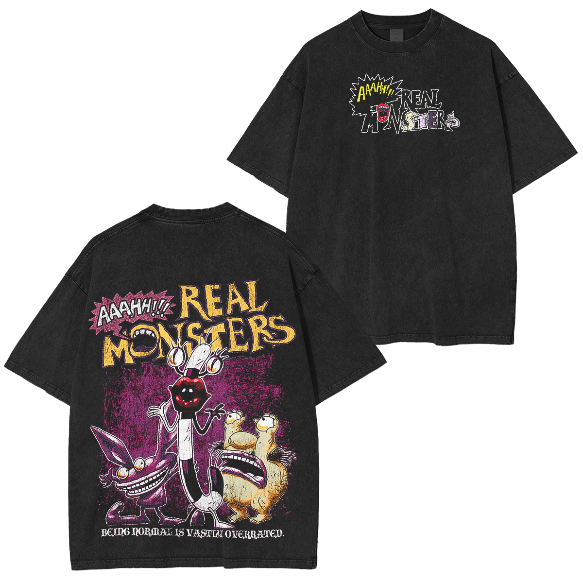 AHH! Real Monsters Washed T-shirt/Crewneck/Hoodie