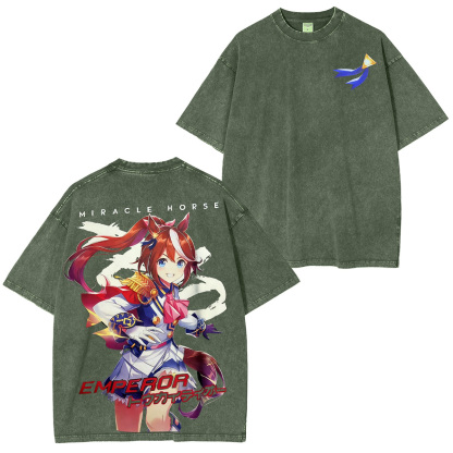 Tokai Teio Uma Musume Pretty Derby Washed T-shirt/Crewneck/Hoodie