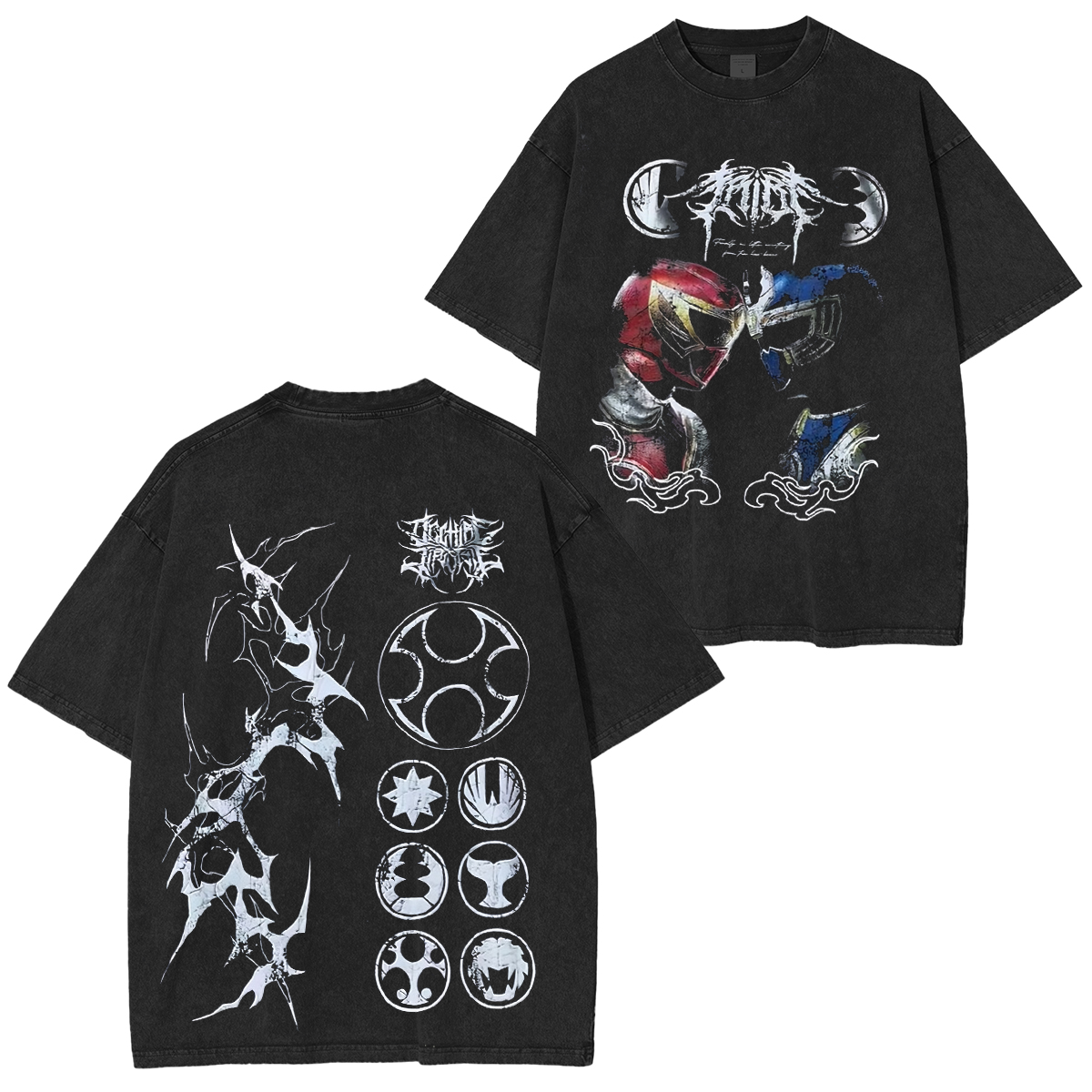 Ninja Storm Red v. Navy Ranger Limited Washed T-shirt/Crewneck/Hoodie