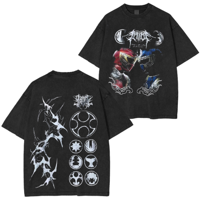 Ninja Storm Red v. Navy Ranger Limited Washed T-shirt/Crewneck/Hoodie