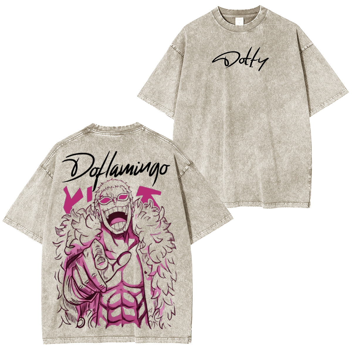 Doflamingo Unisex Washed T-Shirt