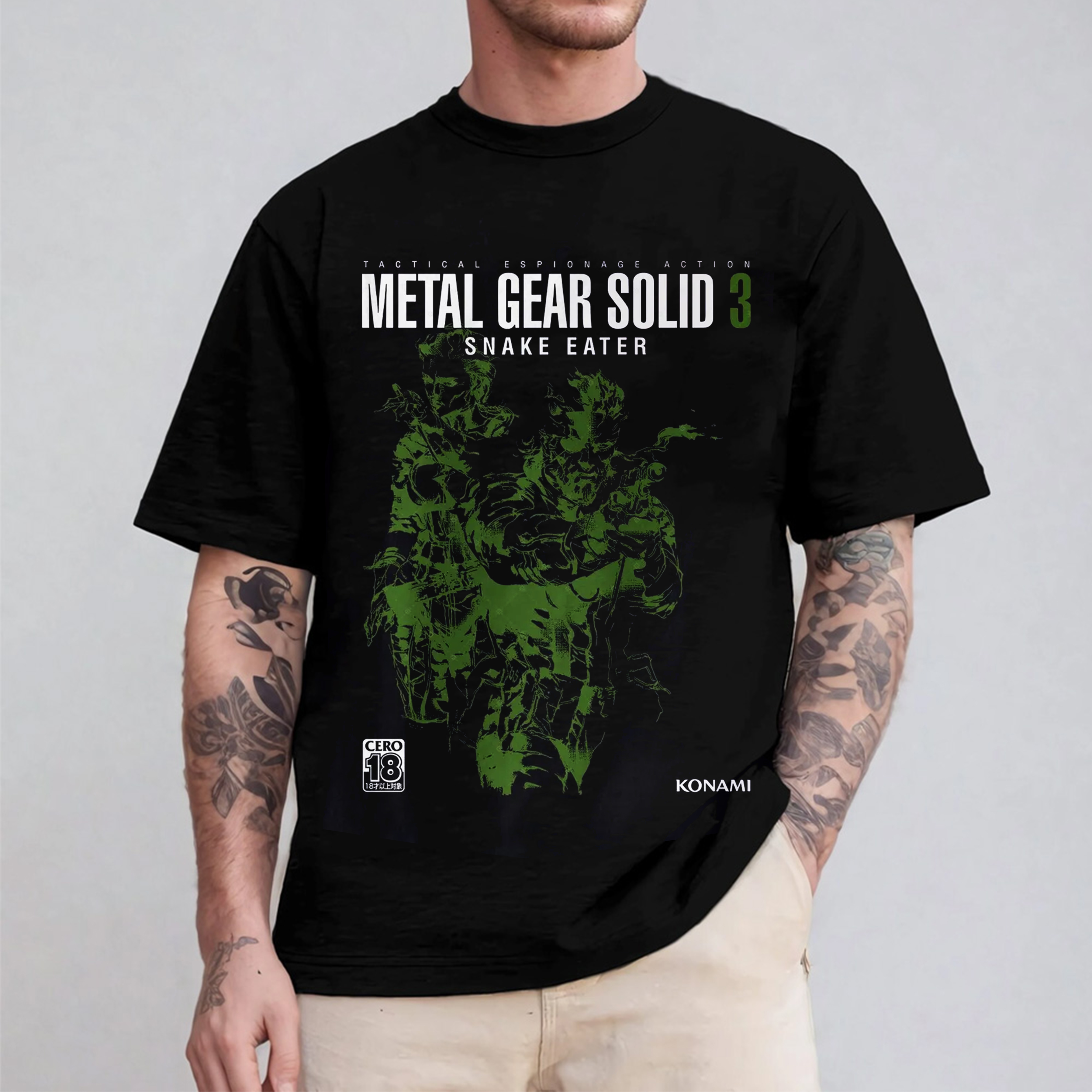 Metal Gear Solid 3 Snake Awesome Pure Cotton Unisex T-shirt