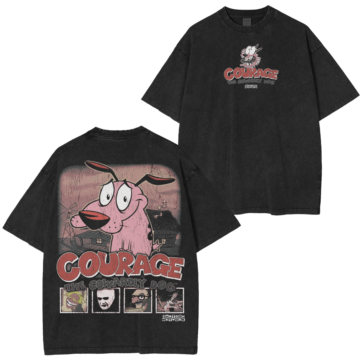 Courage the Cowardly Dog Washed T-shirt/Crewneck/Hoodie