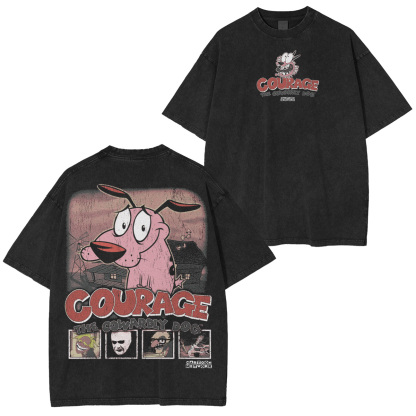 Courage the Cowardly Dog Washed T-shirt/Crewneck/Hoodie