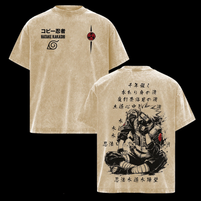 Kakashi Naruto Washed T-shirt/Crewneck/Hoodie