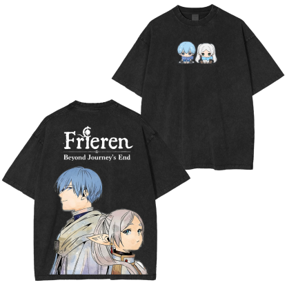 Frieren: Beyond Journey's End Vintage Washed T-shirt/Crewneck/Hoodie