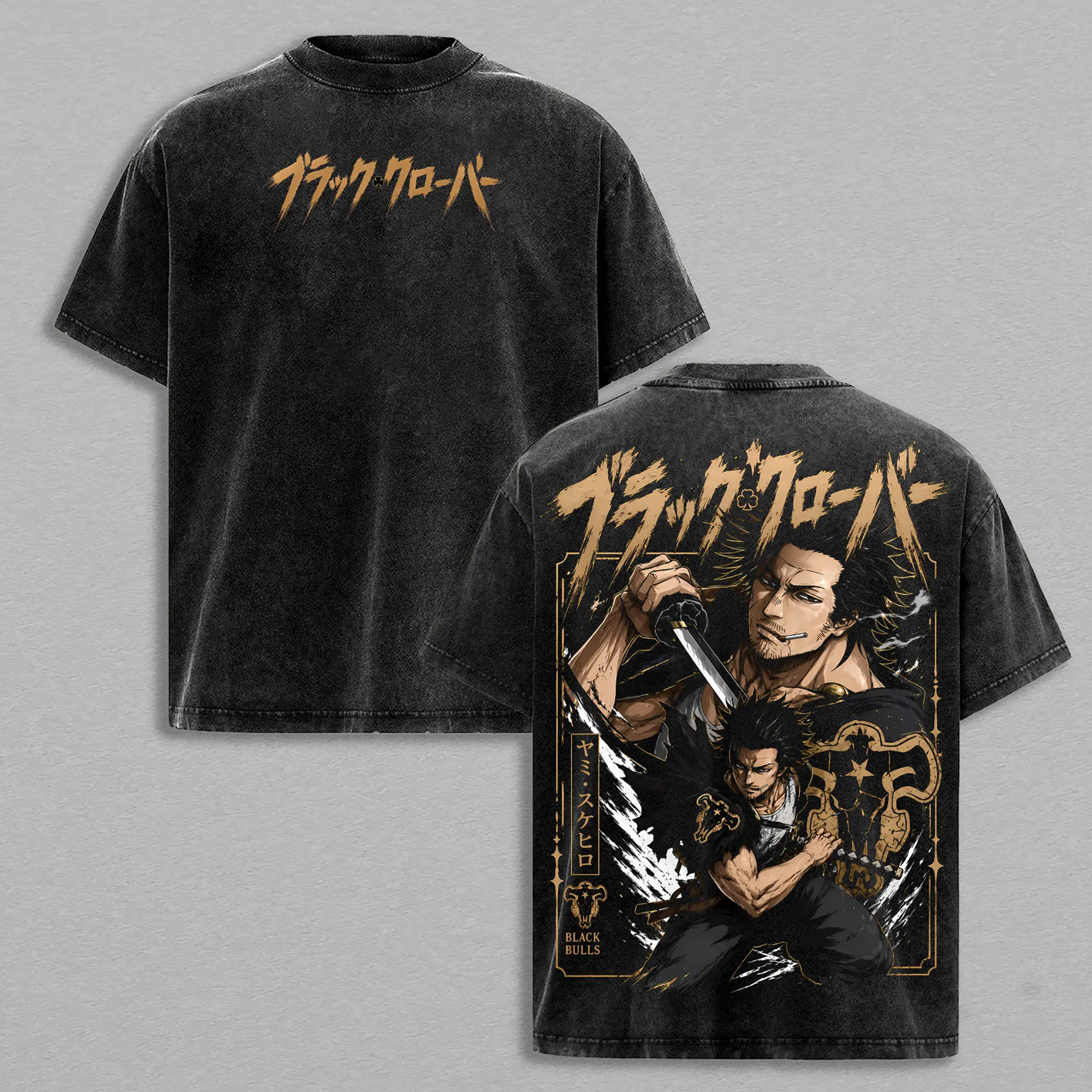 Yami Sukehiro Black Clover  Washed T-shirt/Crewneck/Hoodie