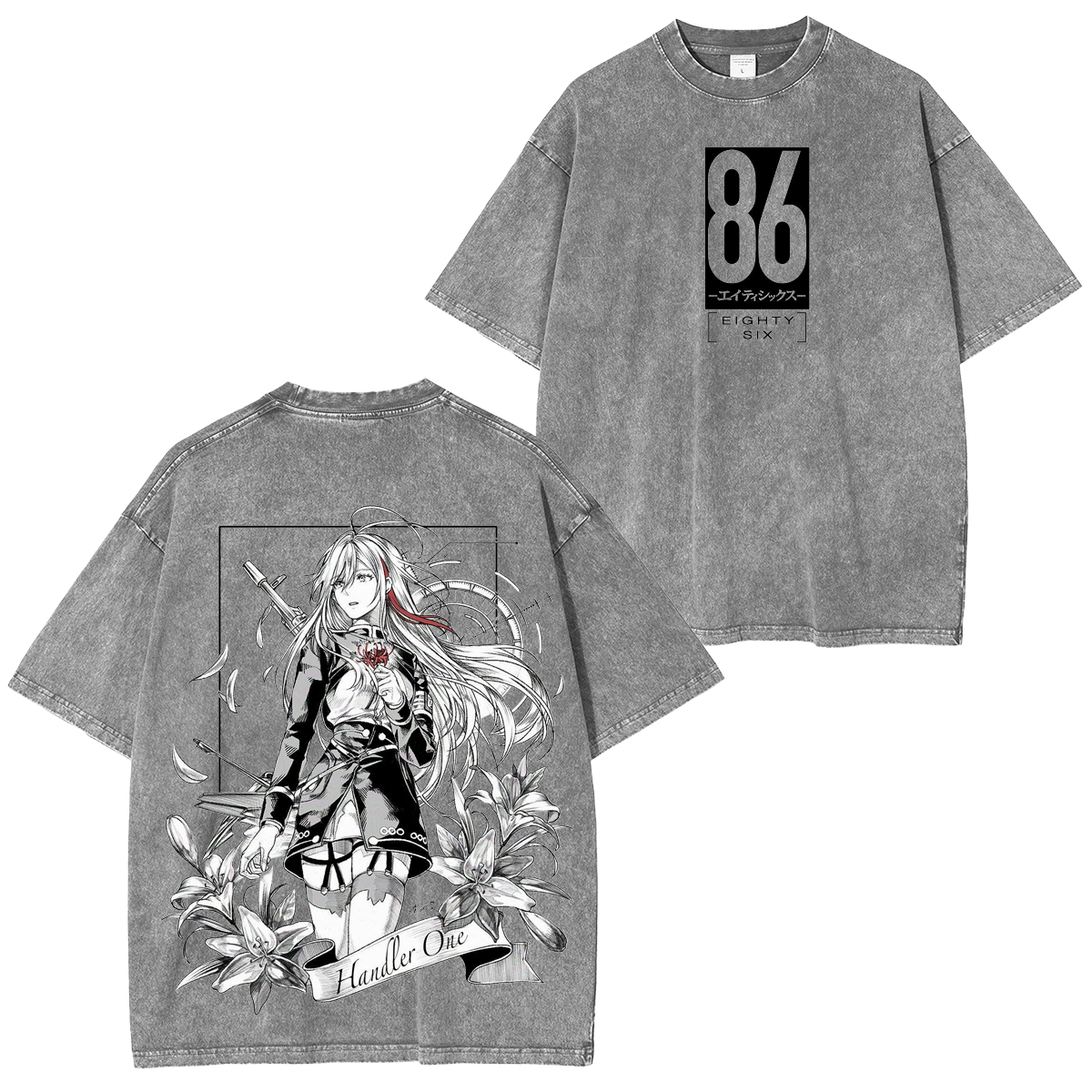86 - Eighty Six Anime Unisex Washed T-Shirt