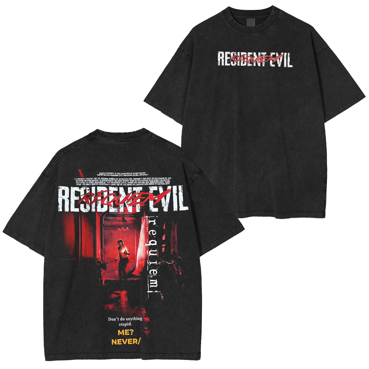 Resident Evil Unisex  Washed T-Shirt