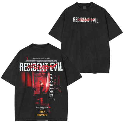 Resident Evil Unisex  Washed T-Shirt