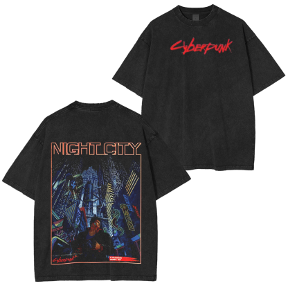Cyberpunk 2077 Unisex  Washed T-Shirt