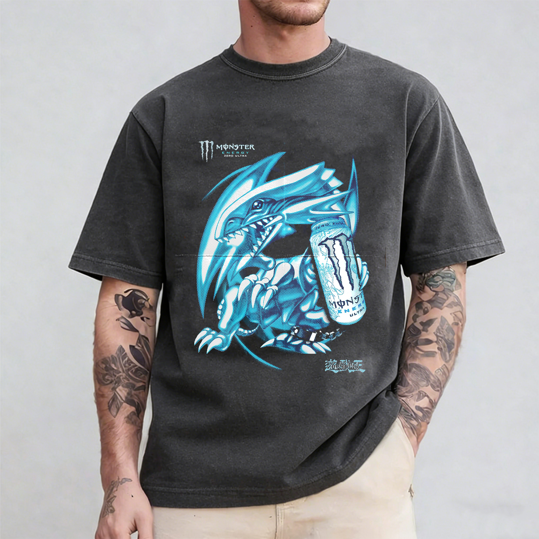 Blue-Eyes White Dragon anime Oversized T-shirt/Crewneck/Hoodie