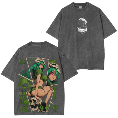 Albedo Overlord Anime Unisex Washed T-shirt/Hoodie