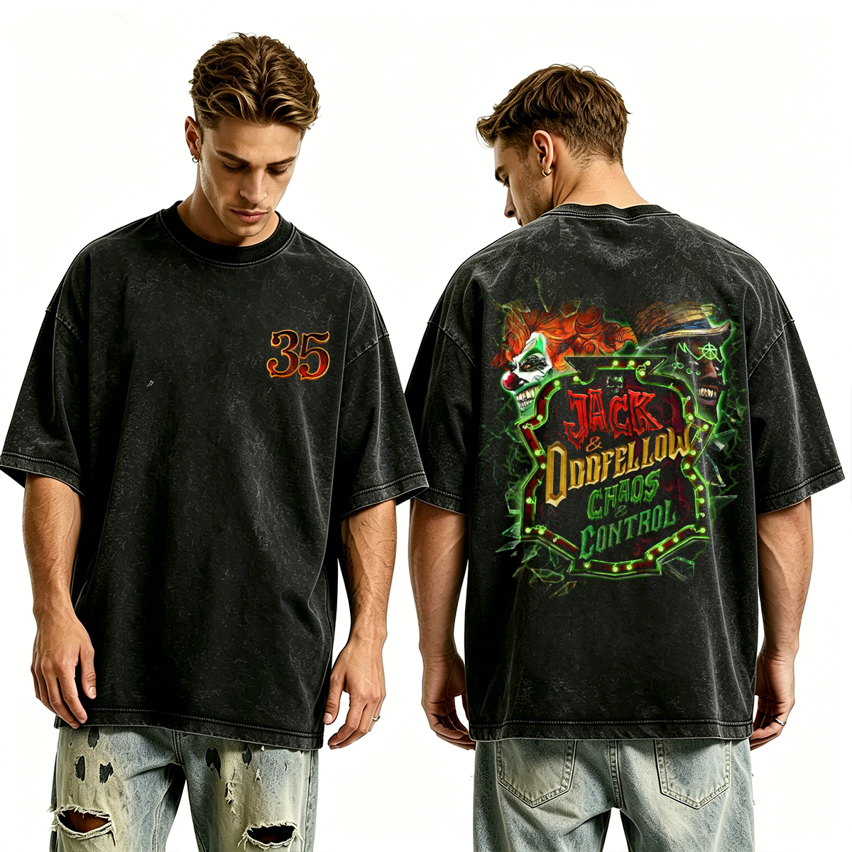 Halloween Horror Nights 2026 Coming Unisex Washed T-Shirt