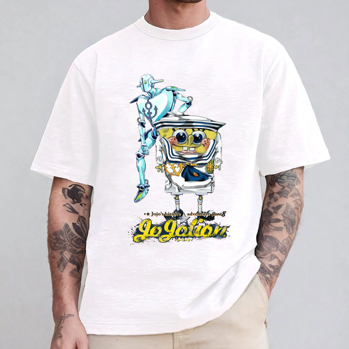 JoJo's Bizarre Adventure & SpongeBob SquarePants Oversized T-shirt/Crewneck/Hoodie