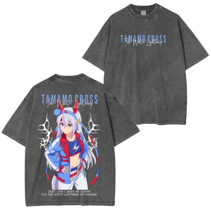 Umamusume: Pretty Derby Series Oversized Unisex Washed T-Shirt